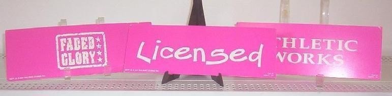 Store Display Fixture 24 CARDBOARD SIGNS GIRLS CLOTHING Licensed, Faded Glory