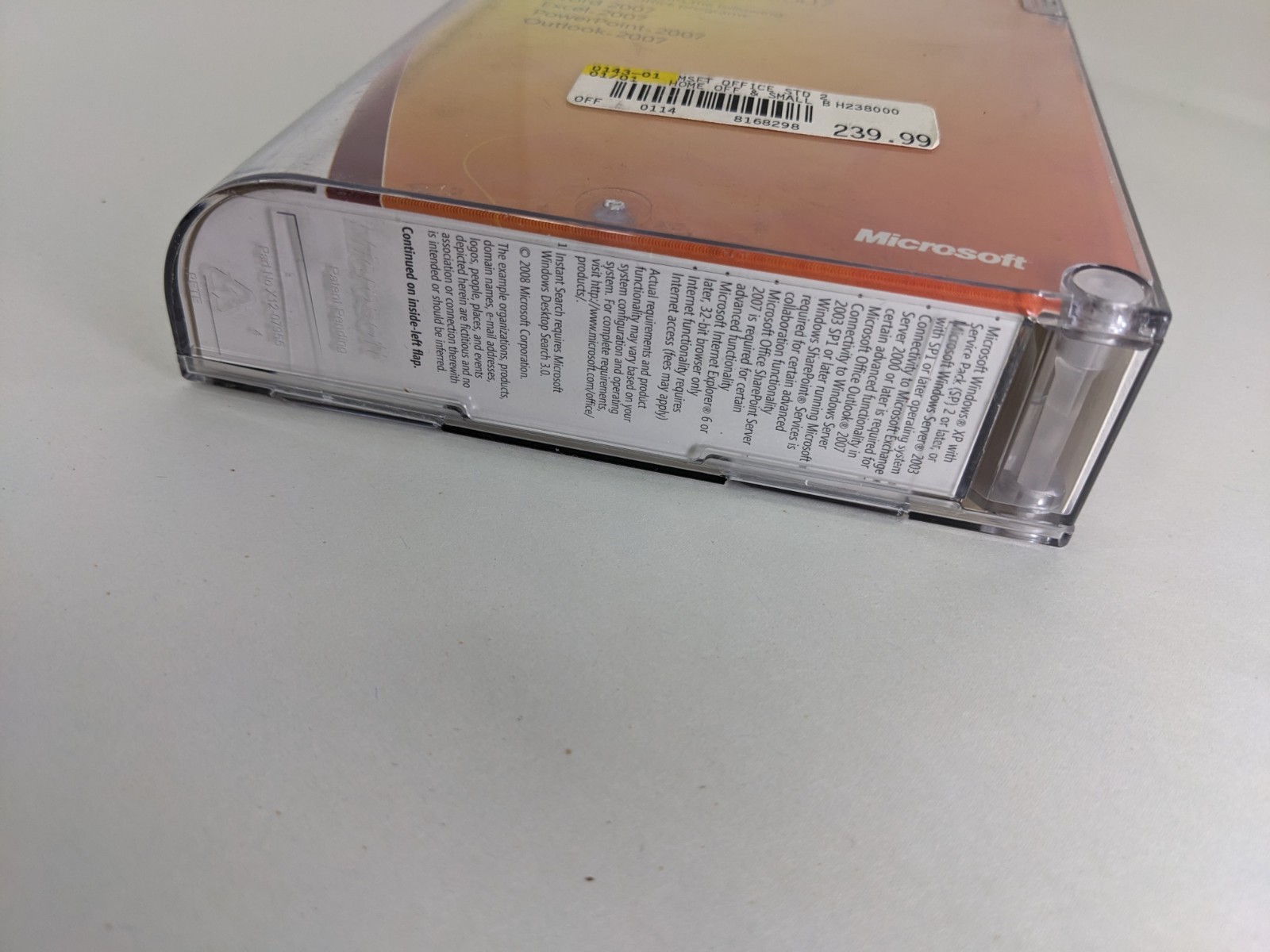 MICROSOFT OFFICE Standard Edition 2007 UPGRADE w/ Key number