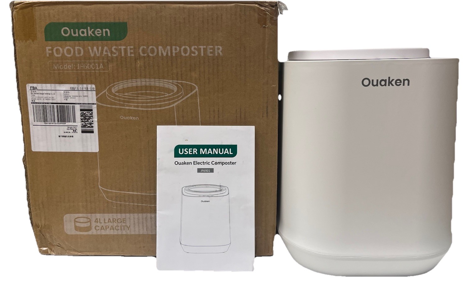 OUAKEN JF6001A Food Waste Composter 4L Large