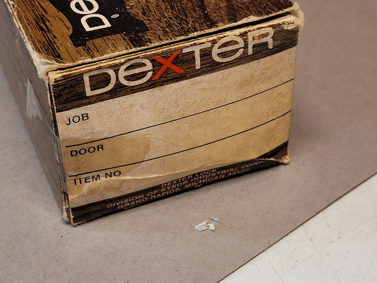 Dexter Screen/Storm Door Lock Brass #1159 NOS