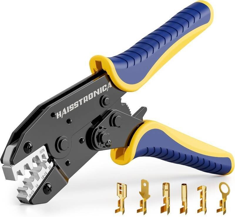 Haisstronica HS-5327 Crimping Tool for Non-Insulated Terminals, AWG 20-10