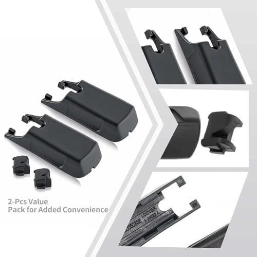 2 Pcs Set W000050335 Front Windscreen Wiper Arm Cover Cap with Push Clips,