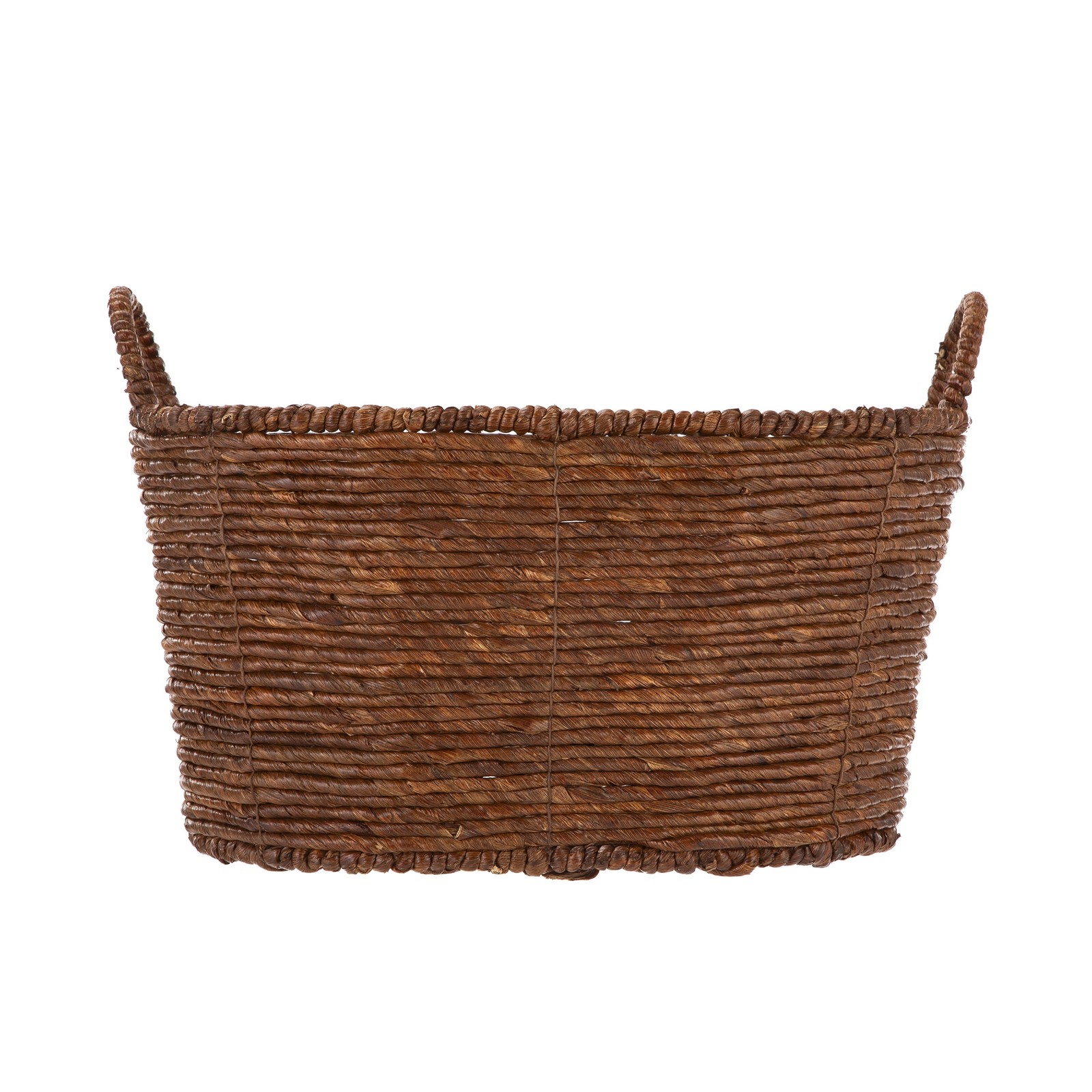Brown Handwoven Maize Basket Oval
