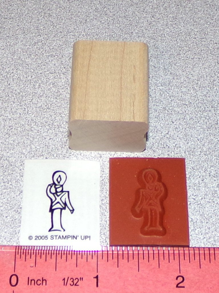 Christmas Toy Solider Holiday Rubber Stamp Single by Stampin Up Merry Minis