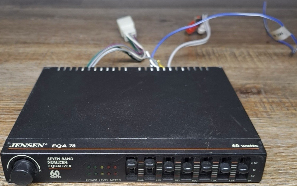 Jensen EQA 78 Seven Band Graphic Equalizer 60W Signal Processor