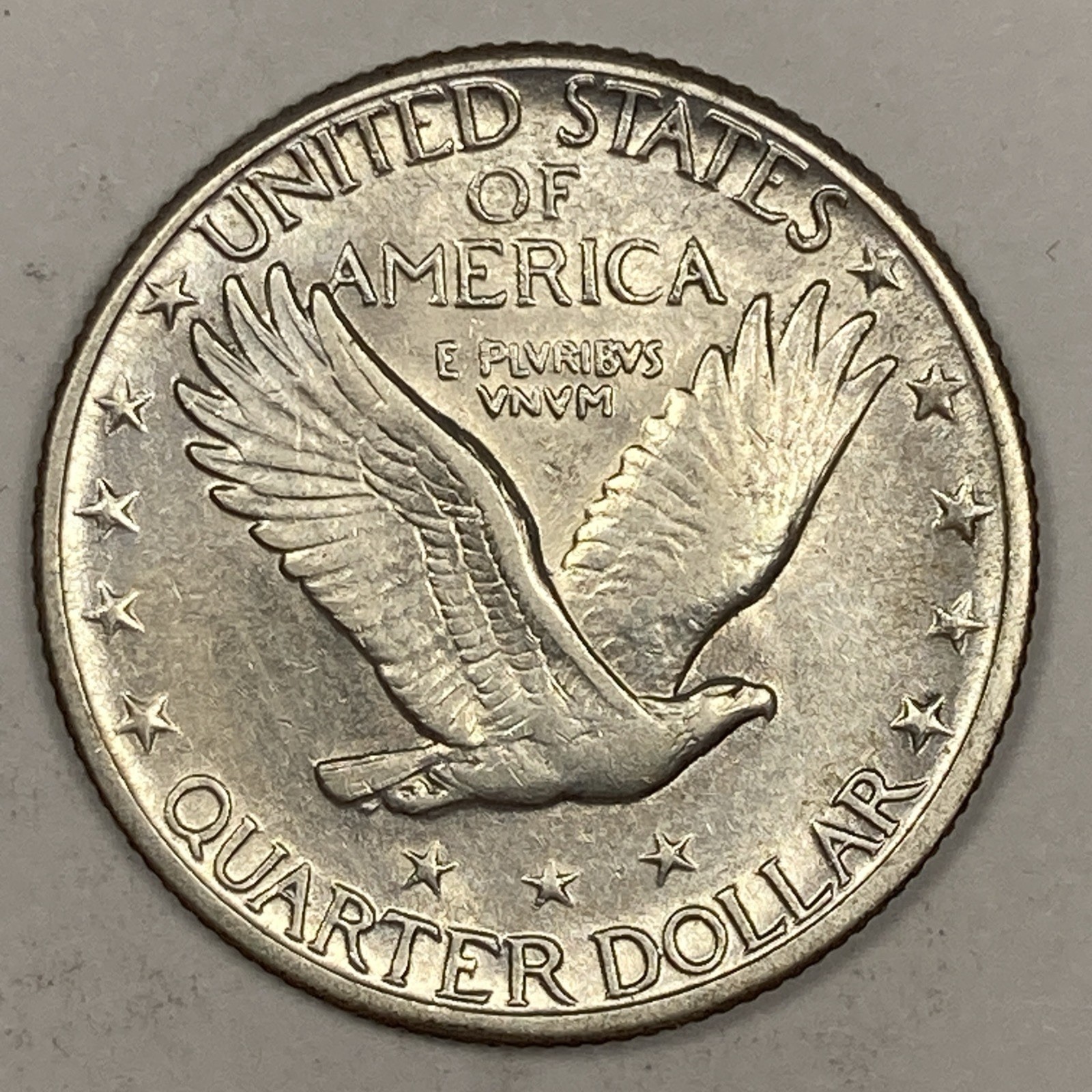 1930 Standing Liberty Quarter .25. Above Average AU.
