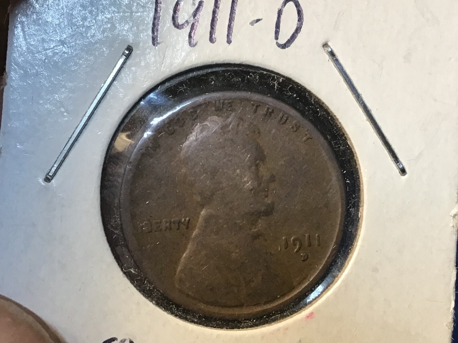 1911-D Lincoln Wheat Cents US Lincoln penny, 1 Coin, Wholesale on G is $4.50