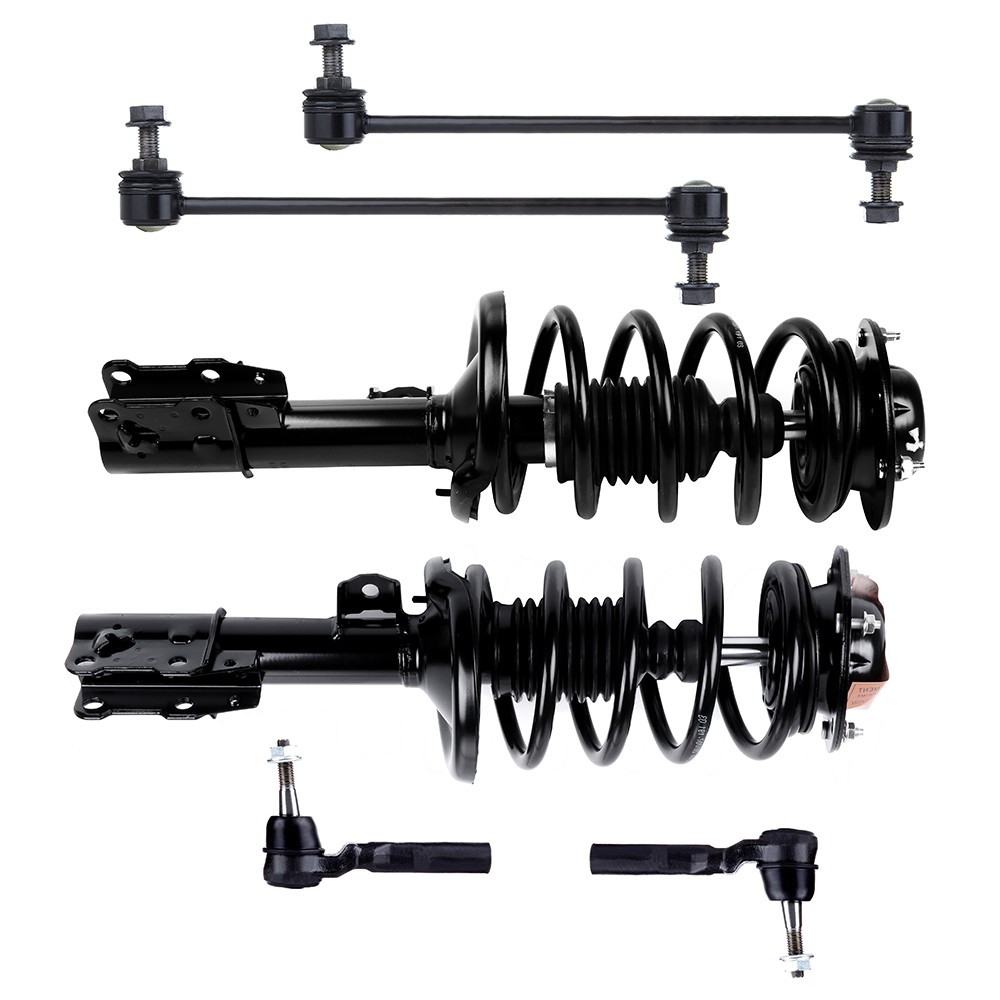 Front Struts Sway Bar Tie Rods Kits For 2004-2012 Chevrolet Malibu Pontiac G6