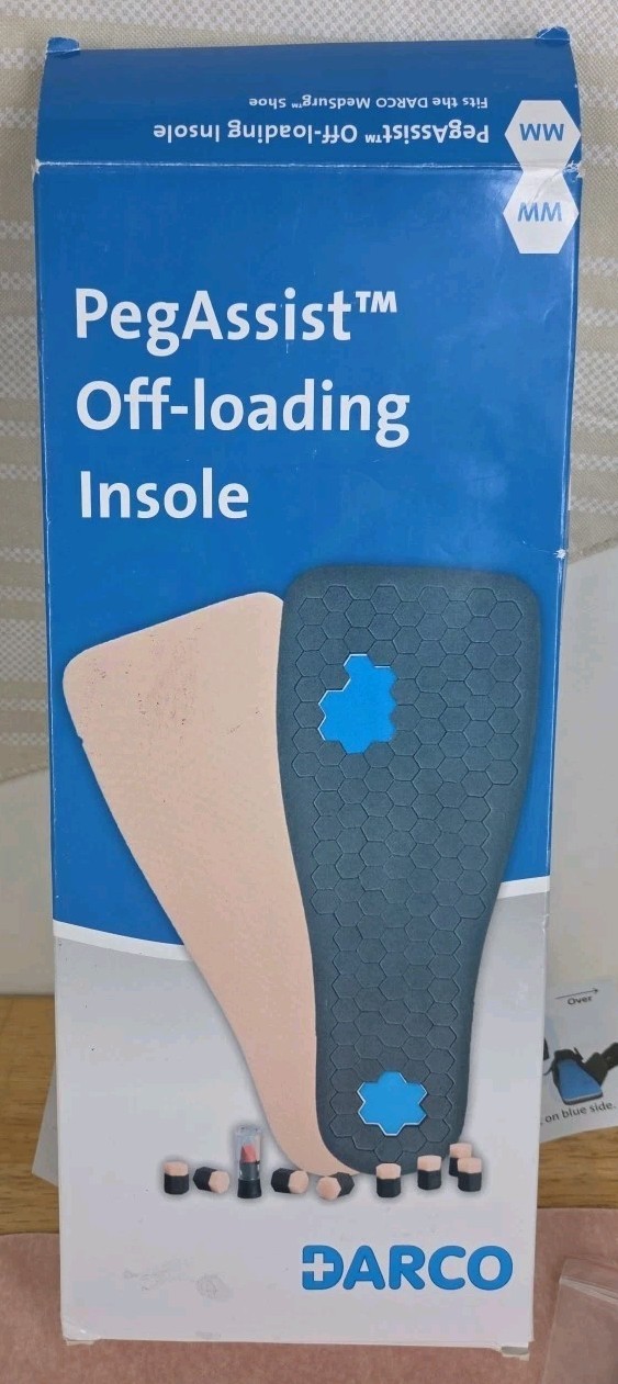 DARCO PegAssist PW Walker Off-Loading Insole System For All Walkers Size M