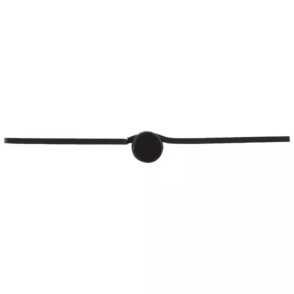 4 In. X 5/8 In. Radius Matte Black Door Hinge Value Pack (10 per Pack)