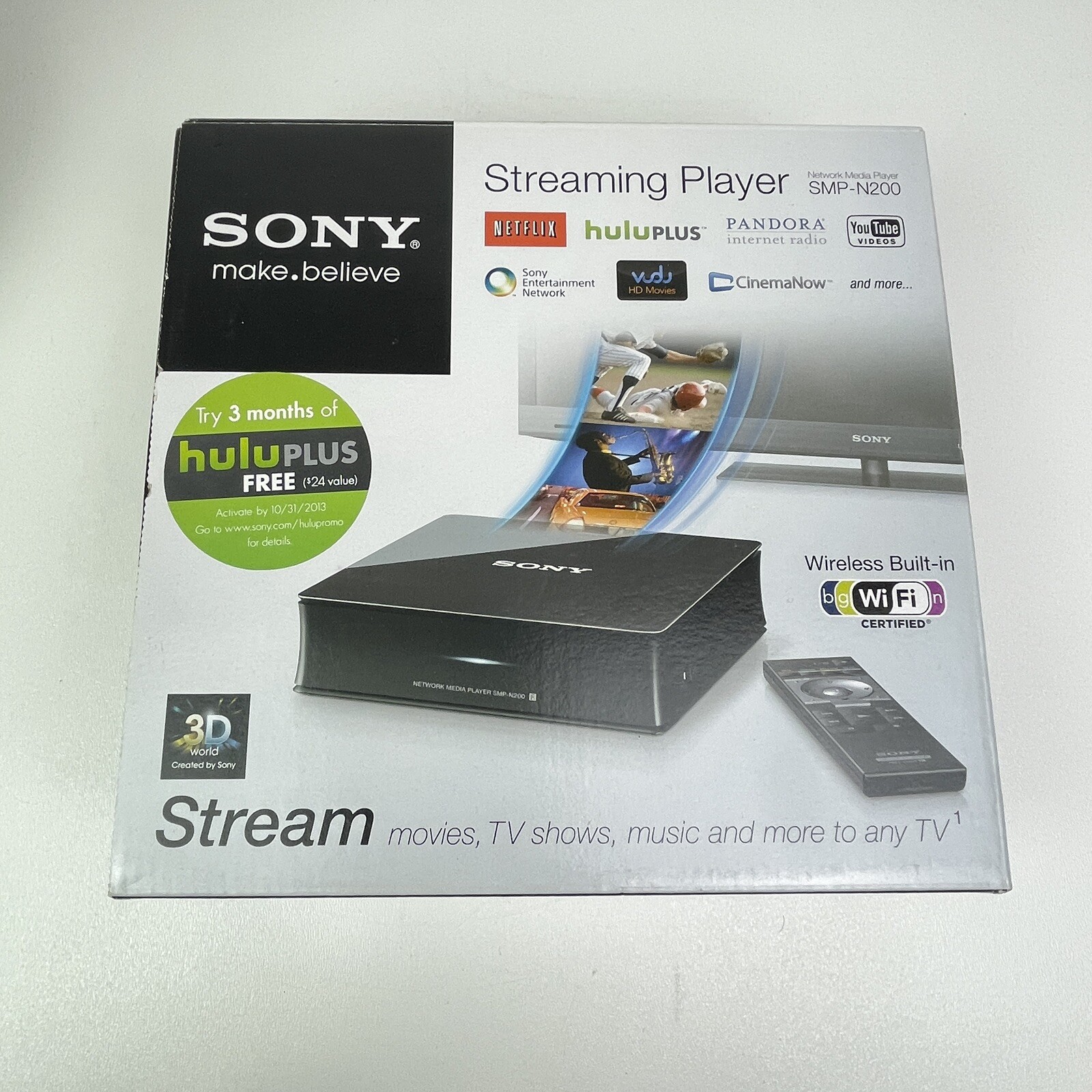 Sony SMP N200 Network Media Player Connection Cord Box No Remote