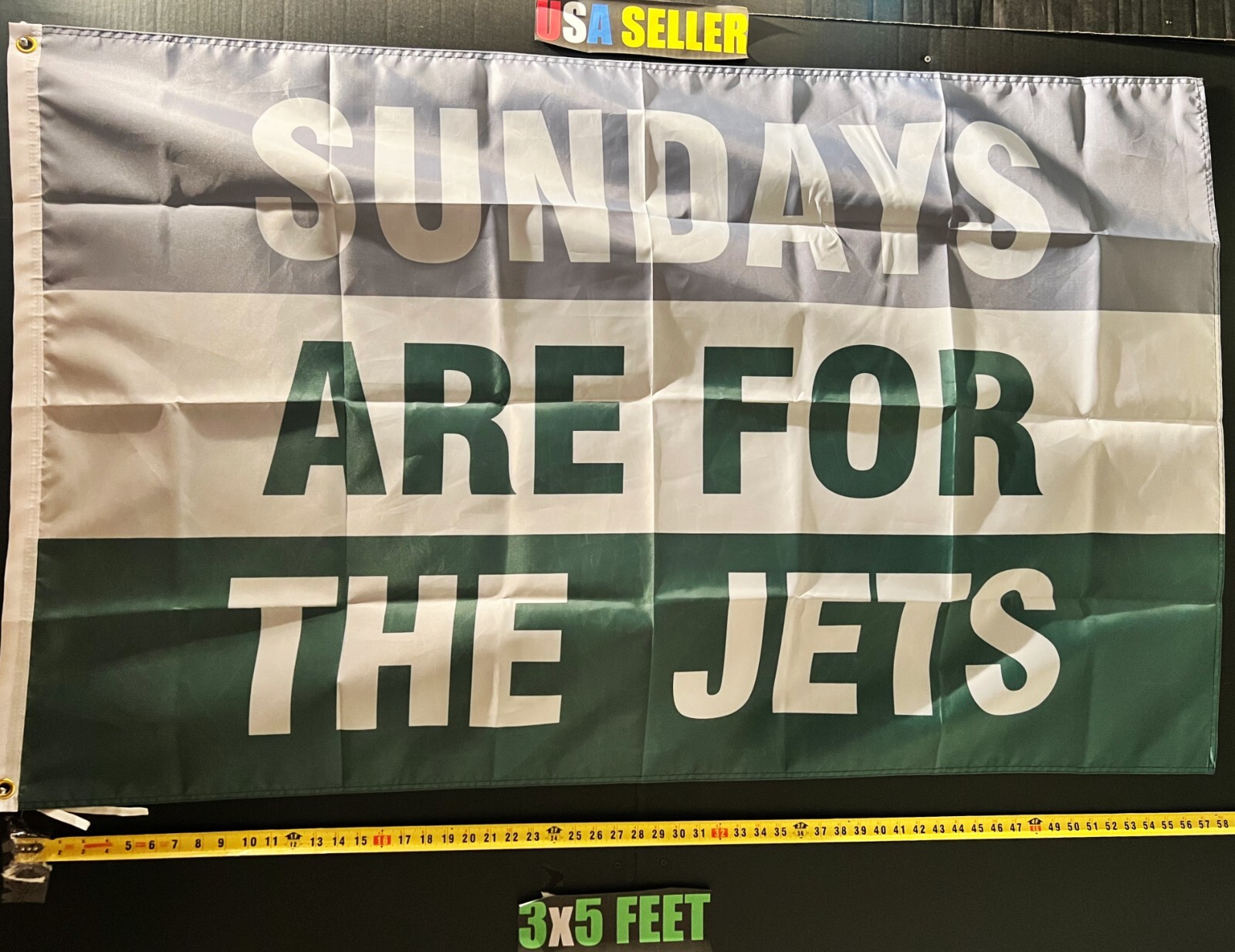 Football Flag FREE SHIPPING New York Jets America Man Cave Beer USA Sign 3x5'