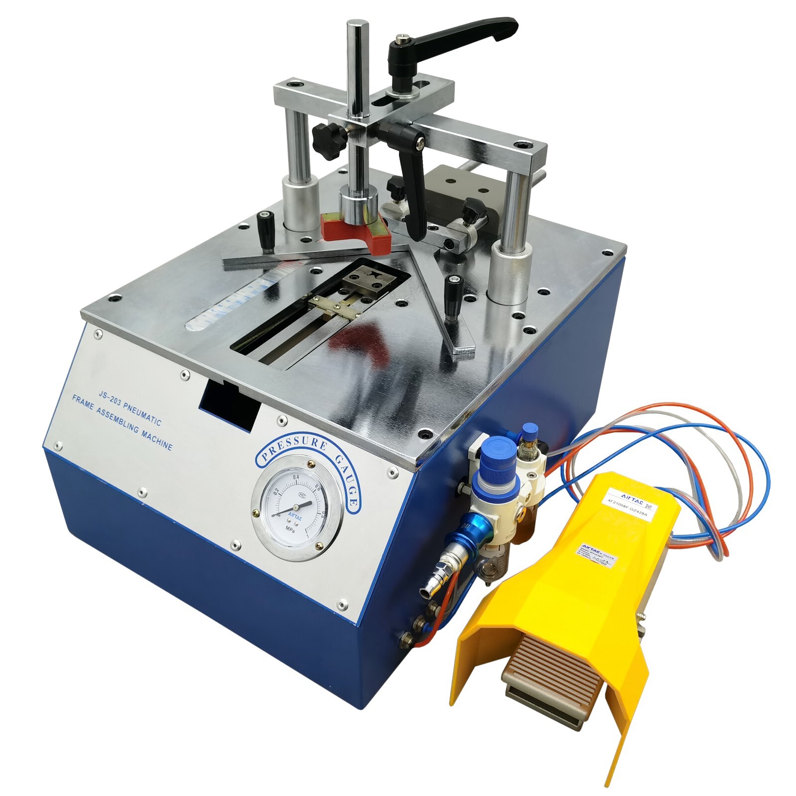 Pneumatic Mirror Frame Angle Nailing Machine Seamless Wood Nailing Machine