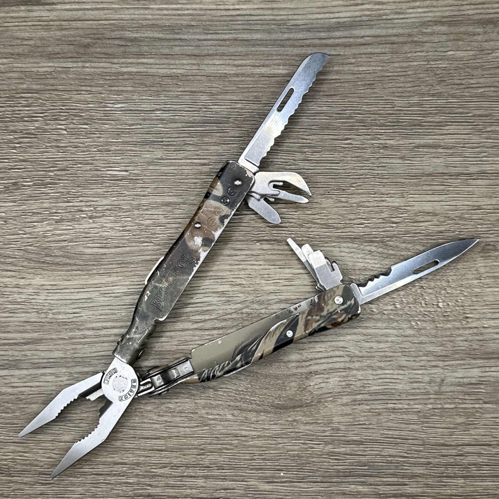 Buck Knives Bucktool Model 360 Camo Multi-Tool Multitool Pliers