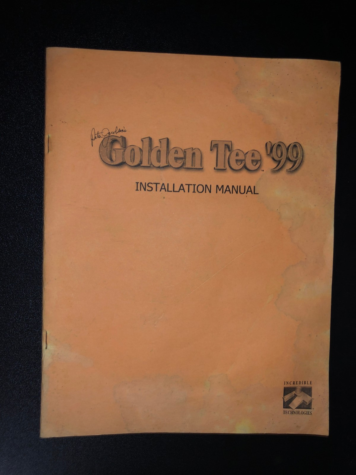 Incredible Technologies GOLDEN TEE 99 ARCADE MANUAL ##