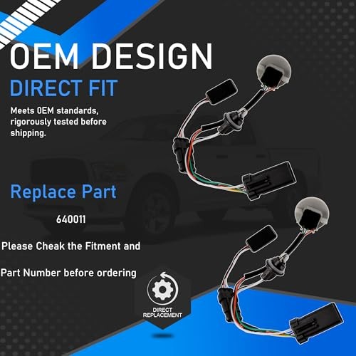 Tail Light Converter Conversion Harness Pair Compatible with 2013-2018 Dodge