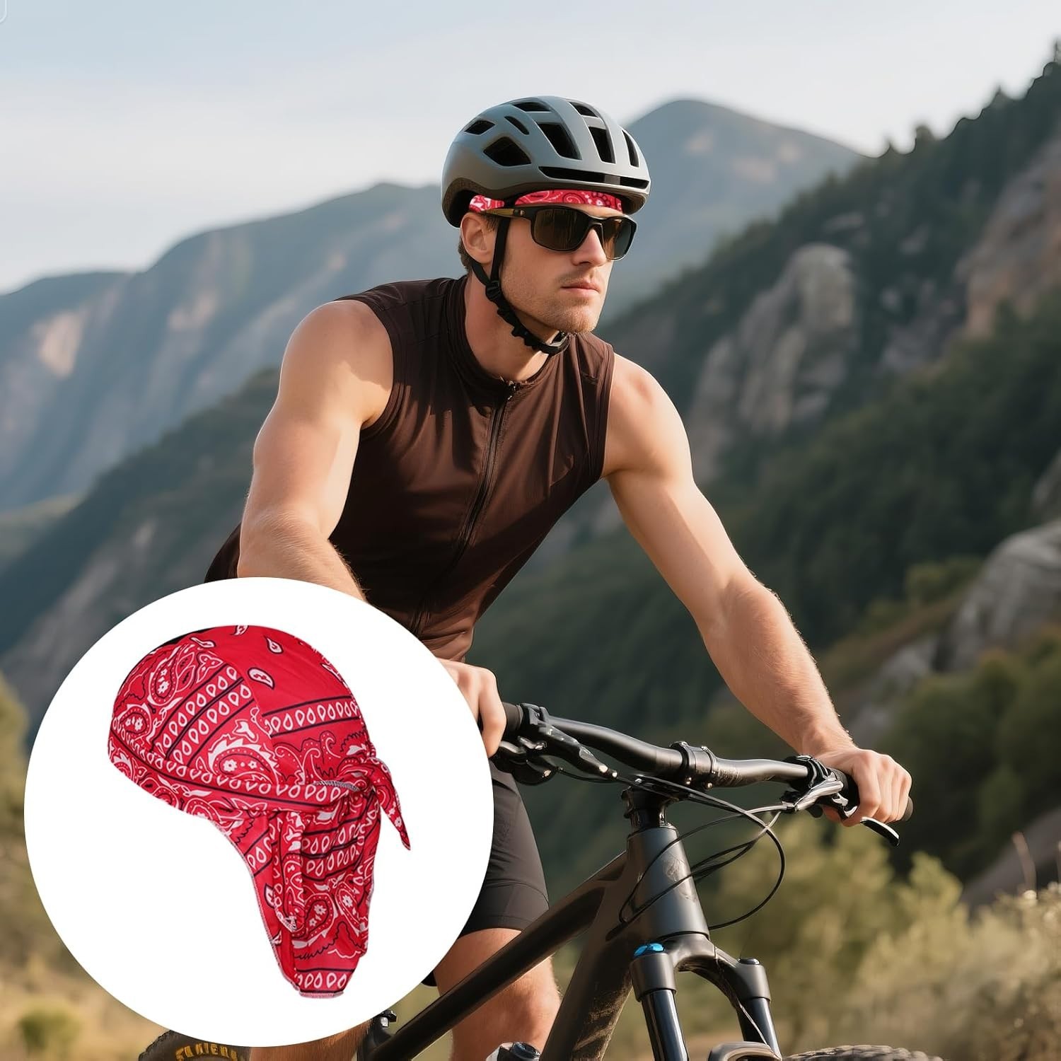 8 Pack Do Rag Skull Caps for Men Sweat Wicking Doo Rags Cooling Helmet Liner ...