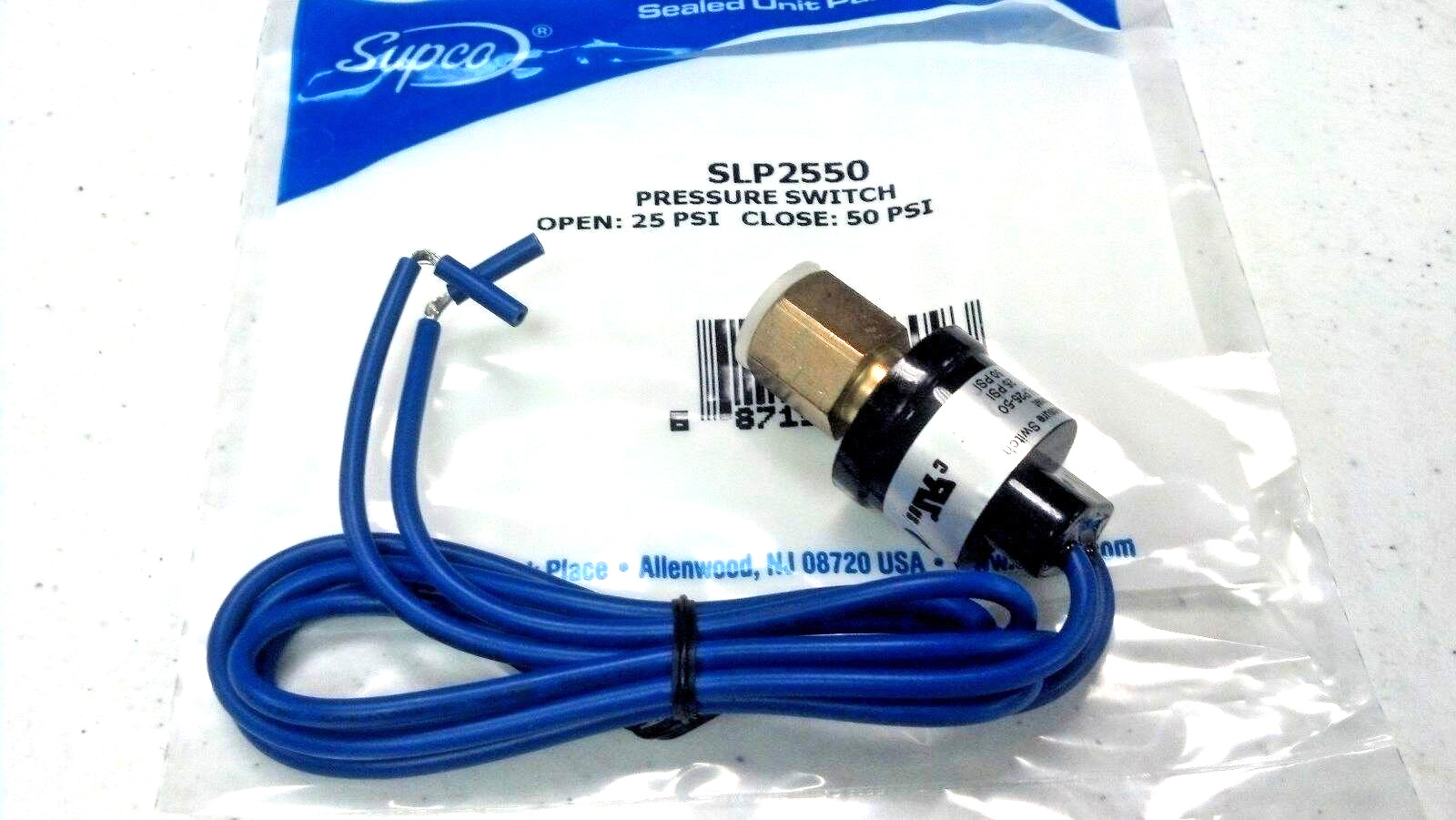 PRESSURE SWITCH Low Auto Rest open:25 close:50