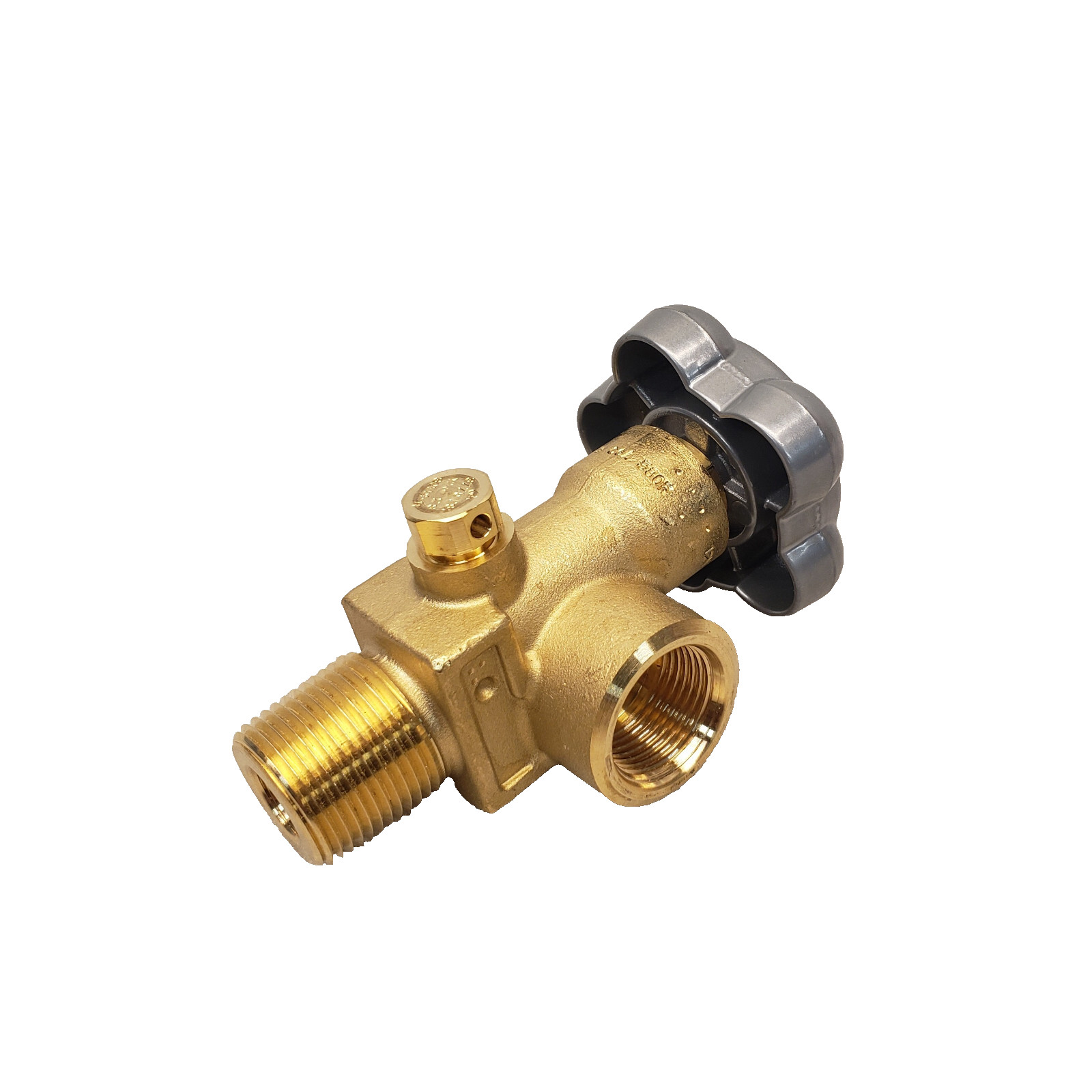 CAVAGNA | CGA580 3/4" NGT x 1/2" Nitrogen, Argon & Helium Cylinder Valve 3775psi
