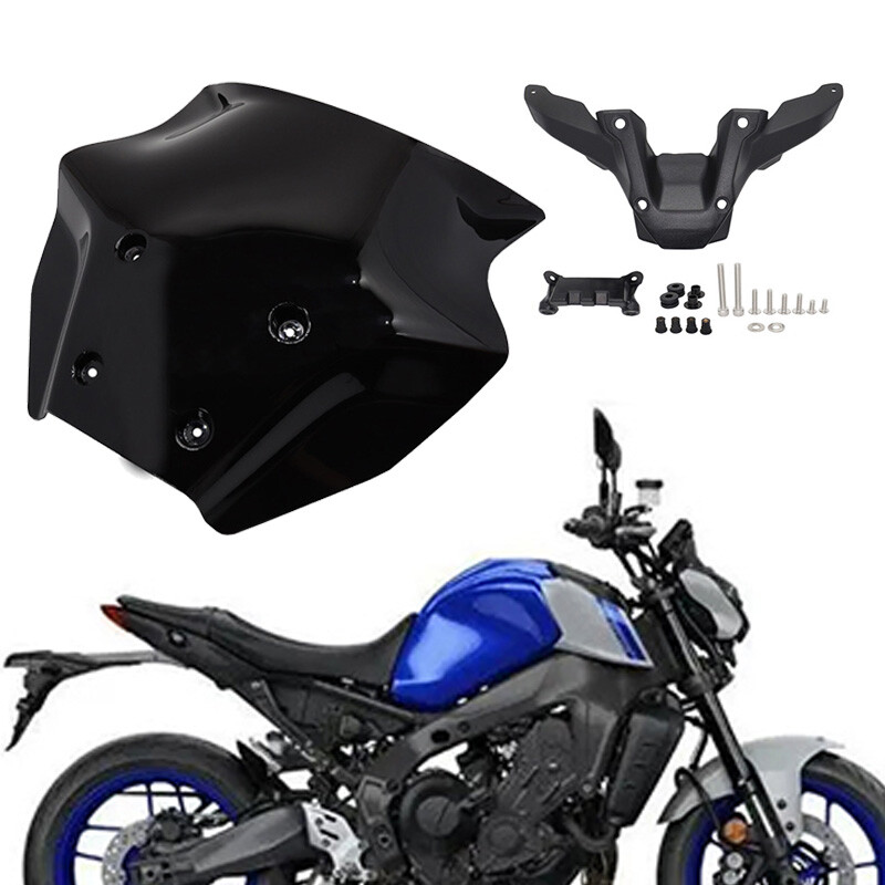 Motorcycle Windshield Wind Deflector With Bracket For Yamaha MT-09 SP 2024