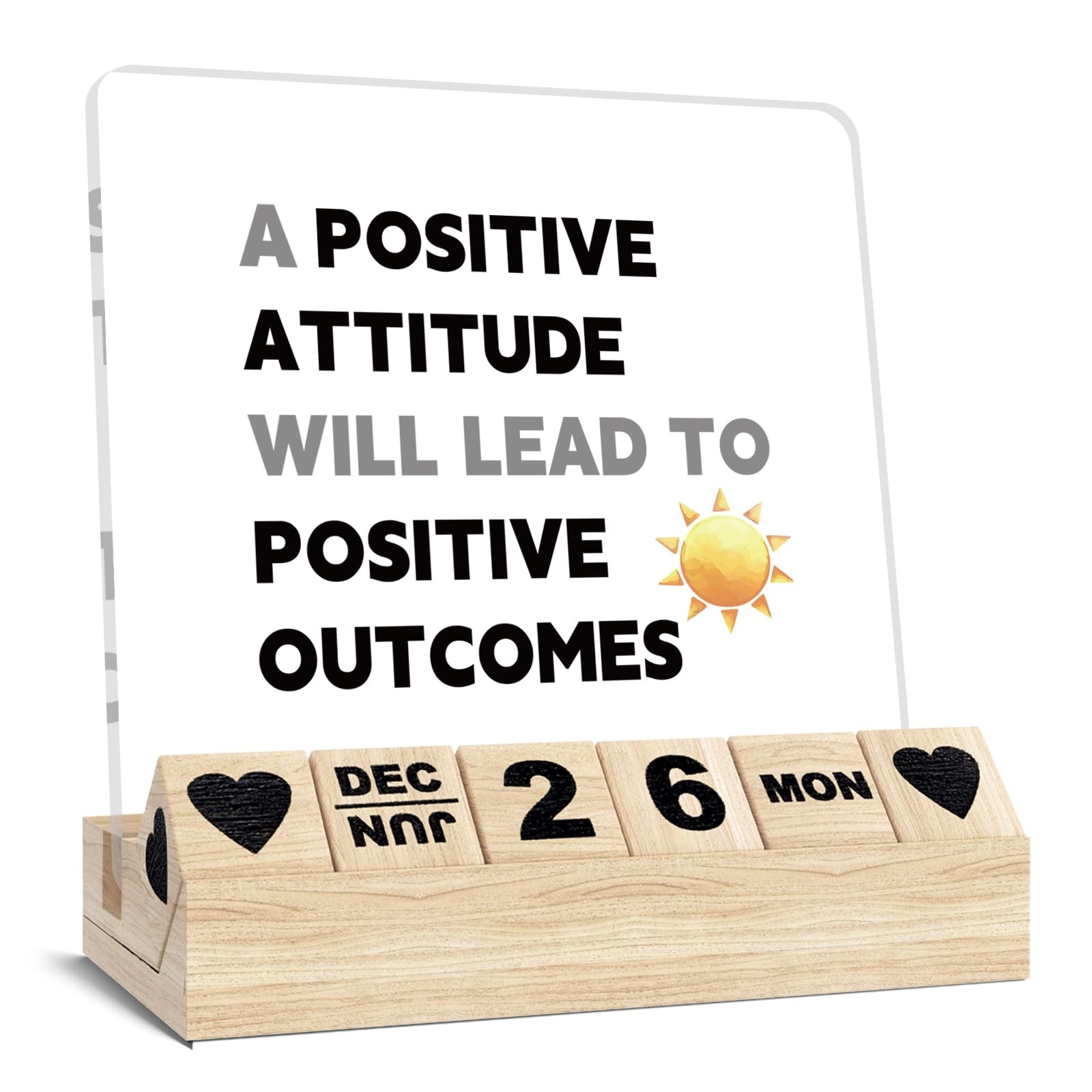 Positive Encouragement Desk Decor for Women Men - Inspirational Motivational Gif