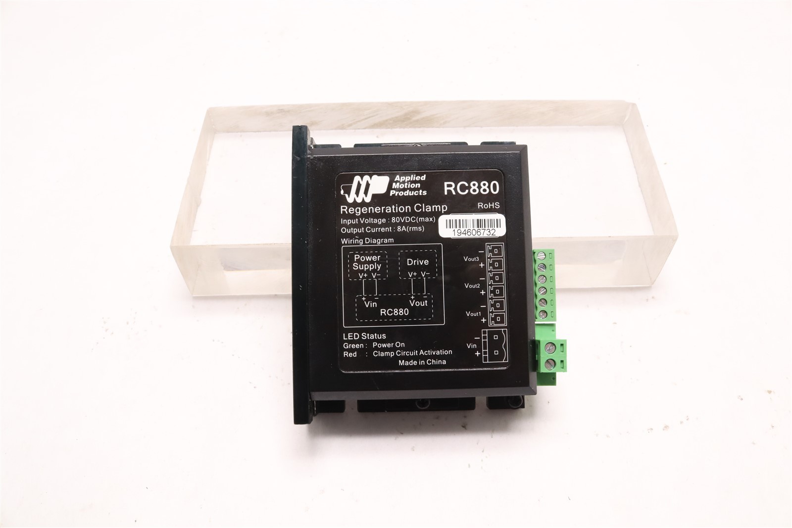 APPLED MOTION PRODUCTS REGENERATION CLAMP FOR DC-INPUT DRIVES RC880
