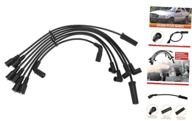 Spark Plug Coil Wires Ignition Coil for Chevrolet Astro 96-05 V6 4.3L 7PCS 81217