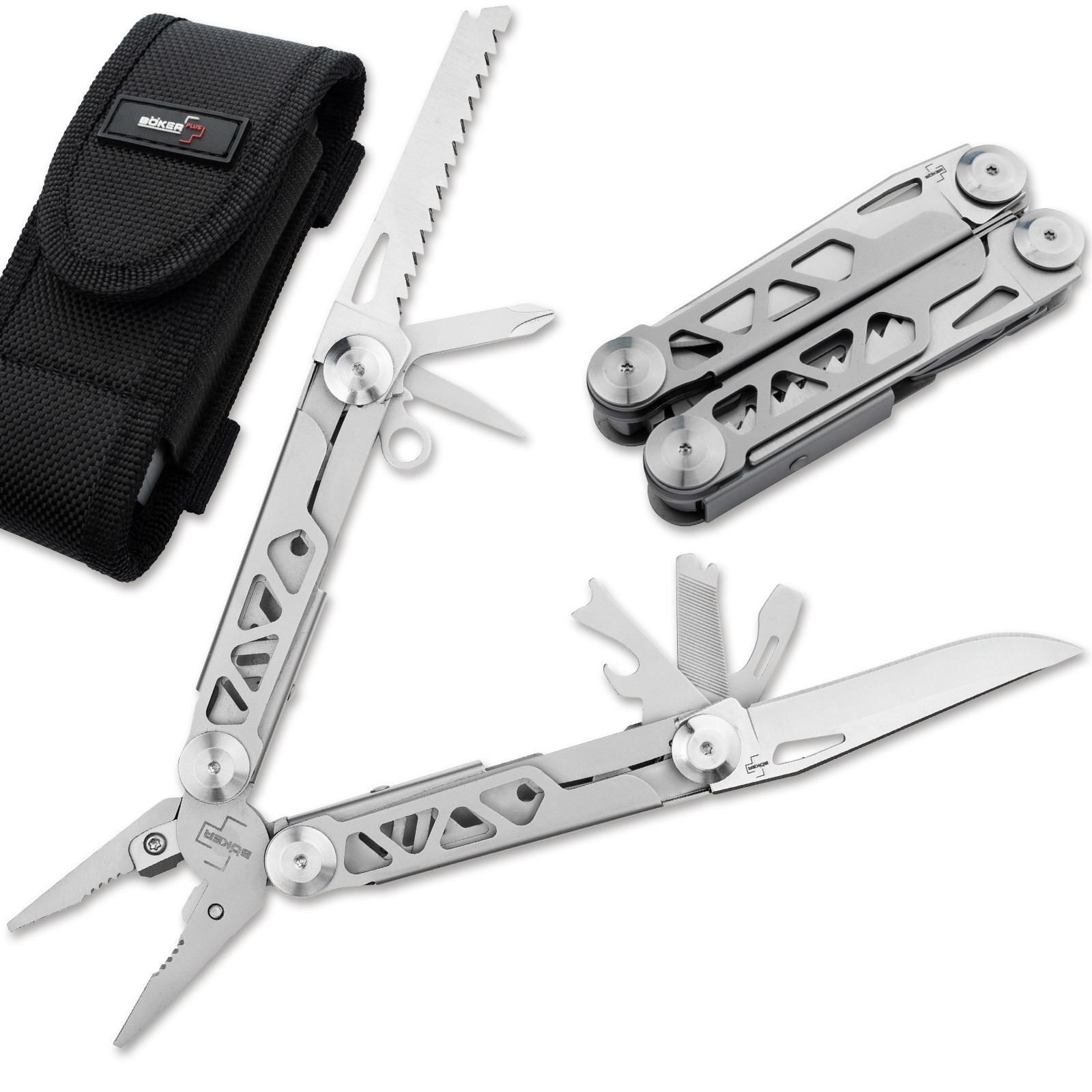 Boker Plus Specialist Pro Multitool Tool 2Cr3 Blade Knife Pliers Saw 09BO830