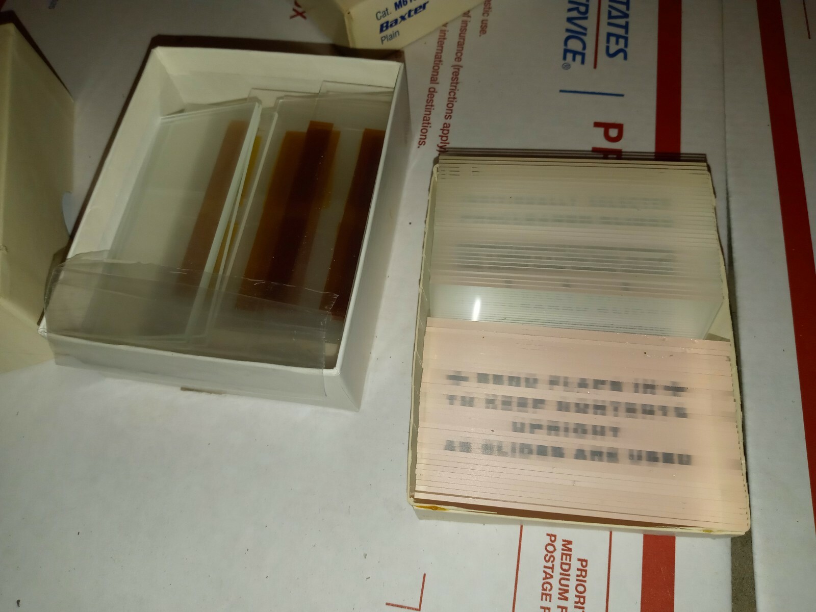 Baxter Microscope Slides M6140 M6130 Preowned Vg Condition 2 Lot