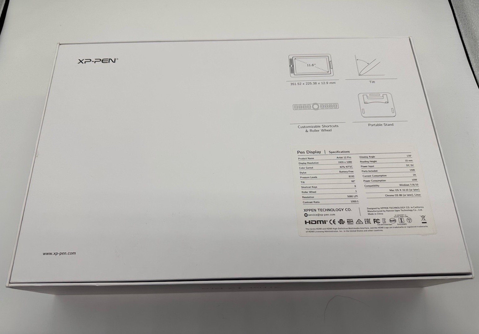 XP-Pen Artist 12 Pro Drawing Tablet - MISSING CORDS