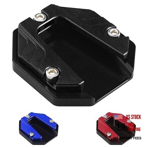Universal Scooter Motorcycle Bike Kickstand Extender Foot Side Stand Black