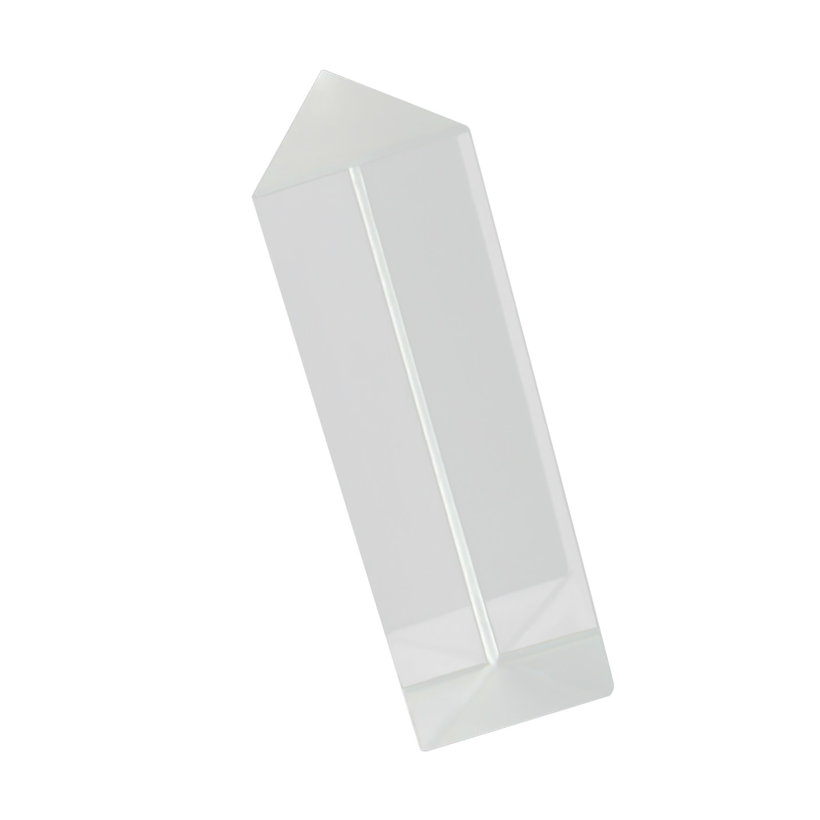 New 9cm Optical Glass Triple Triangular Prism Physics Teaching Light Spectrum A