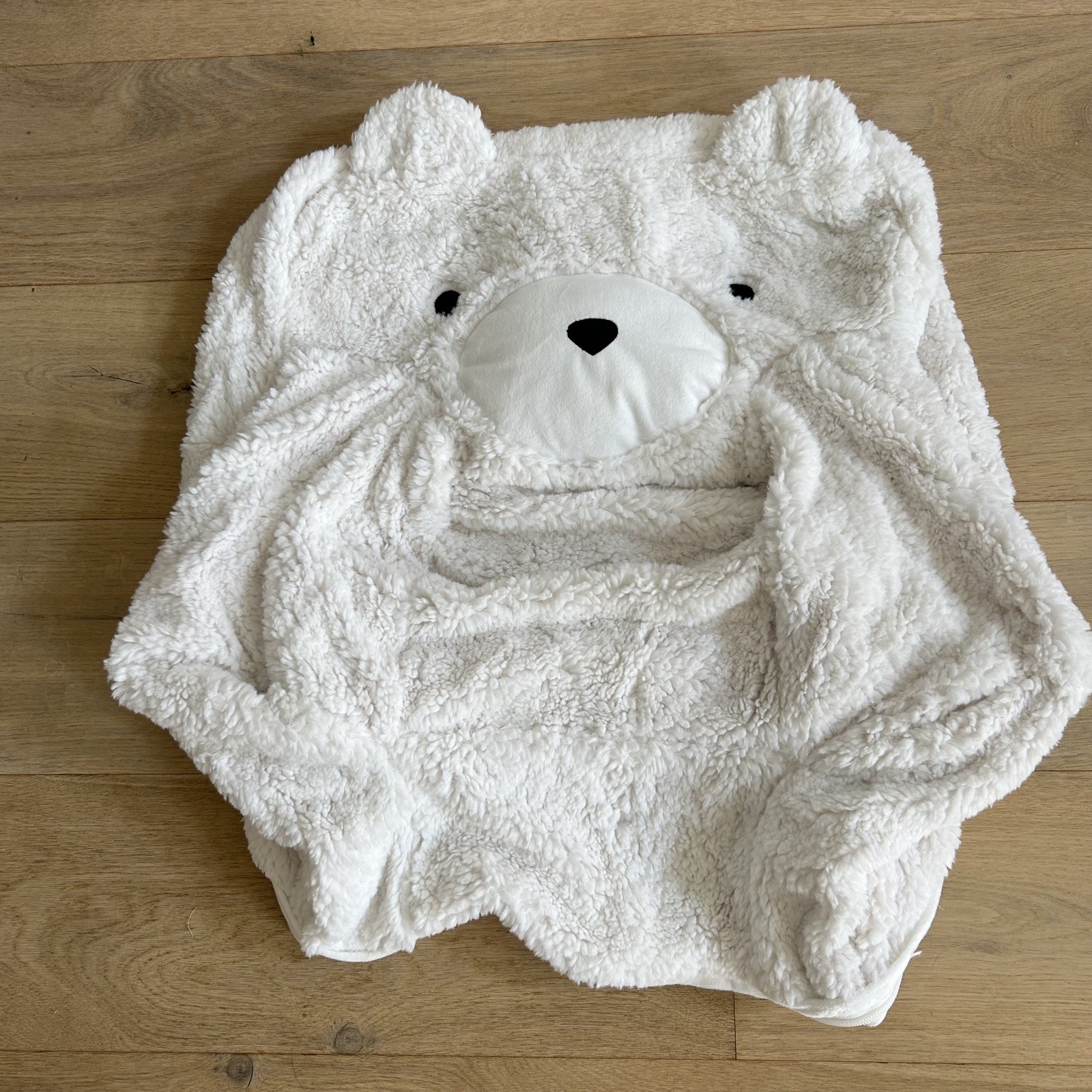 NEW Pottery Barn "My First" Anywhere Chair Slipcover Ivory Sherpa Bear Plush