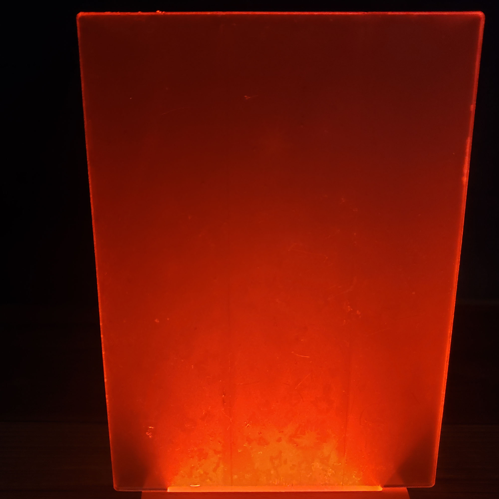 3D Blank Rectangle Acrylics for LED Lamp Base (Acrylic Only) (3 Pack)