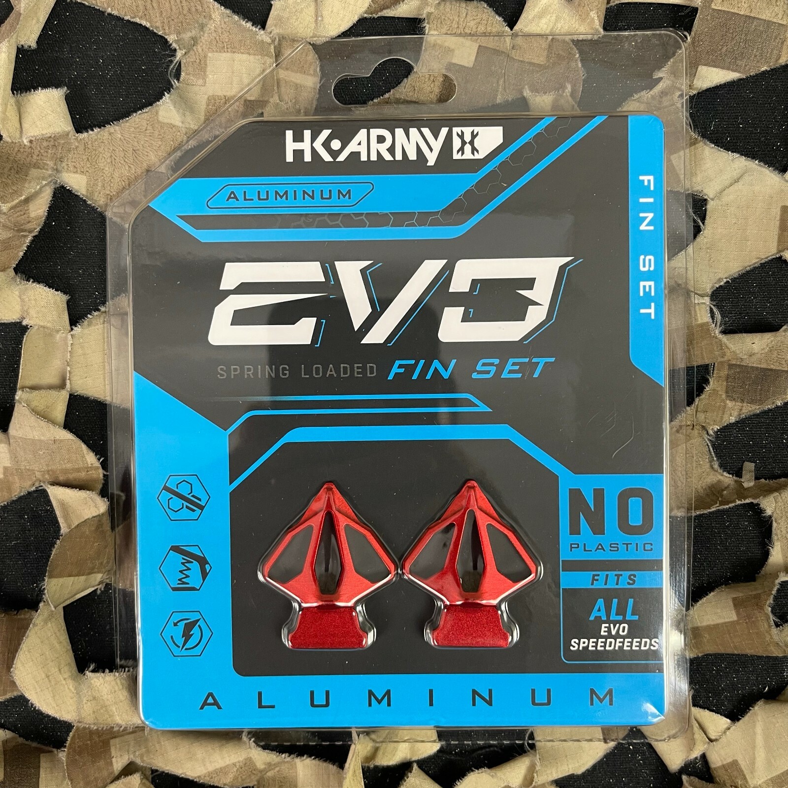 NEW HK Army EVO Replacement Fin Set - Red (2 Pack)