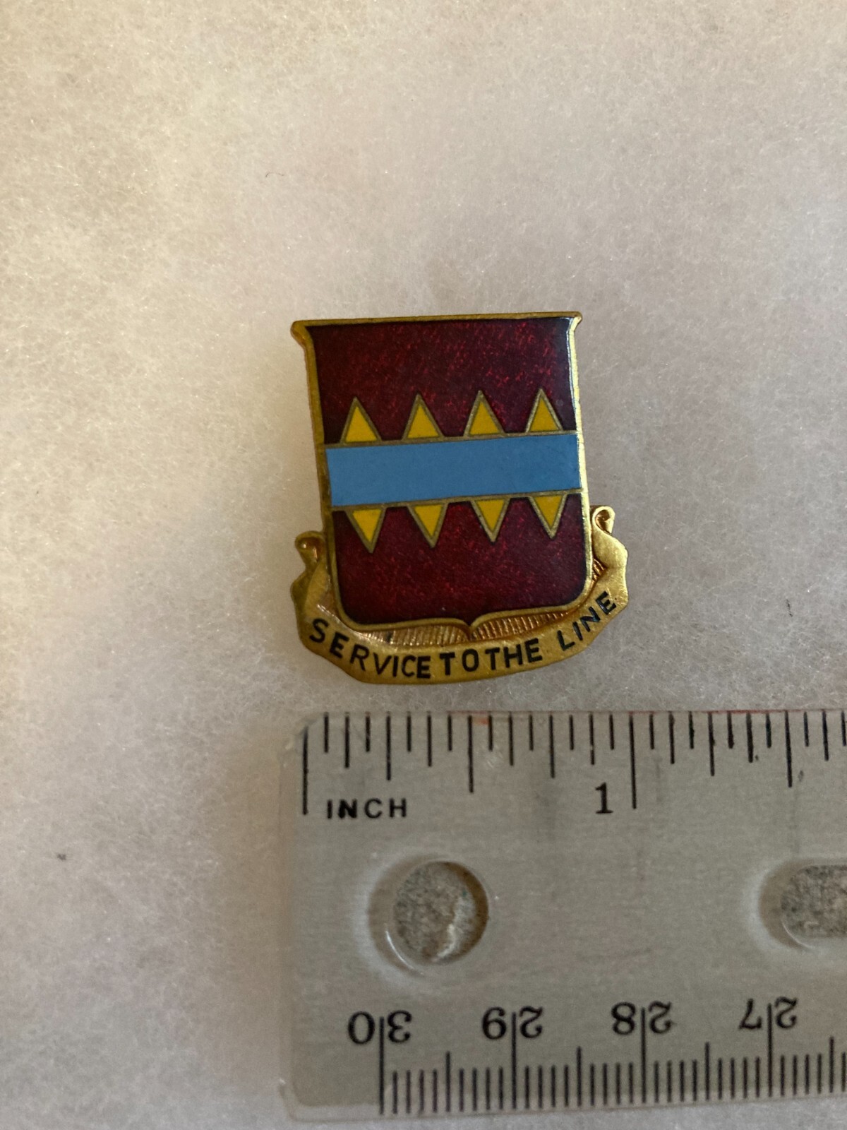 Authentic US Army 725th Maintenance Battalion Unit DI DUI Crest Insignia 4D