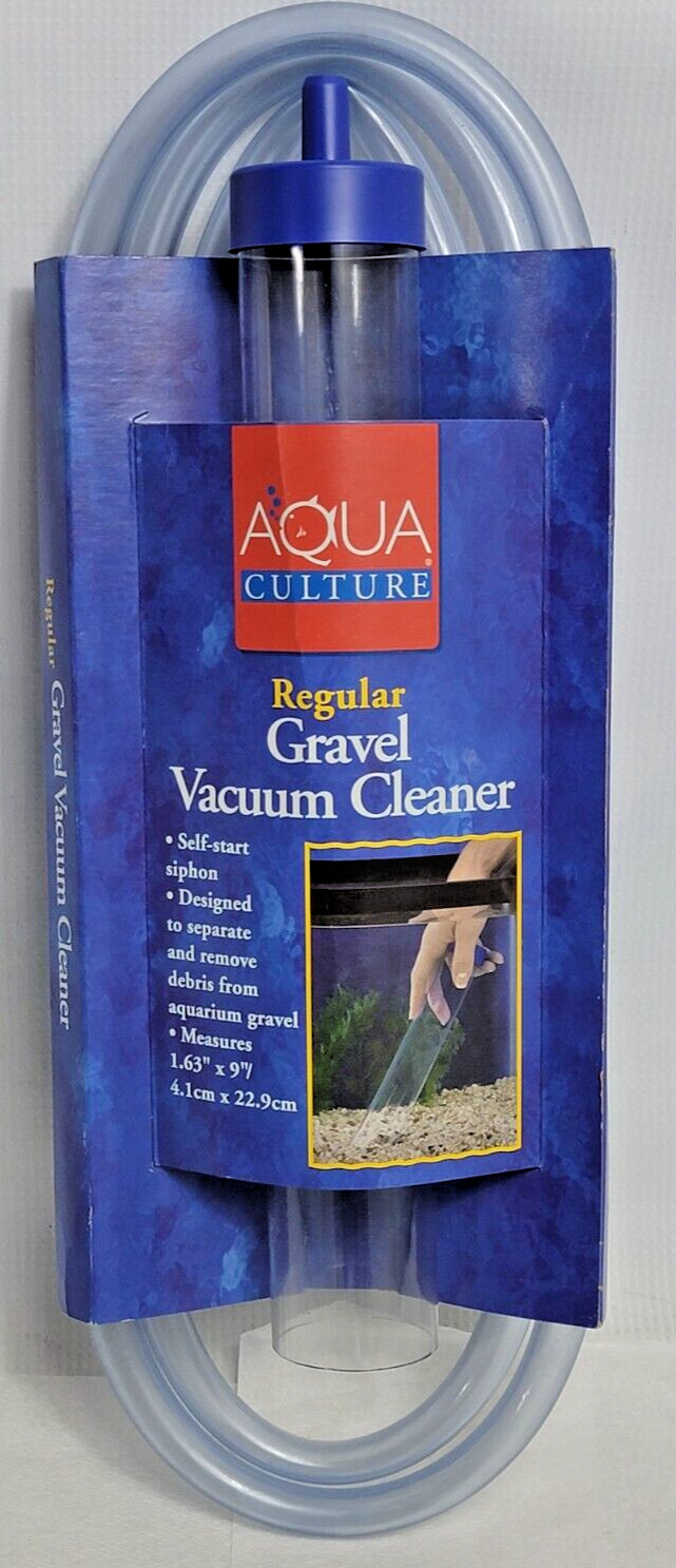 Aqua Culture Regular Gravel Vacuum Cleaner 9" Cylinder, 72" Hose NEW USA