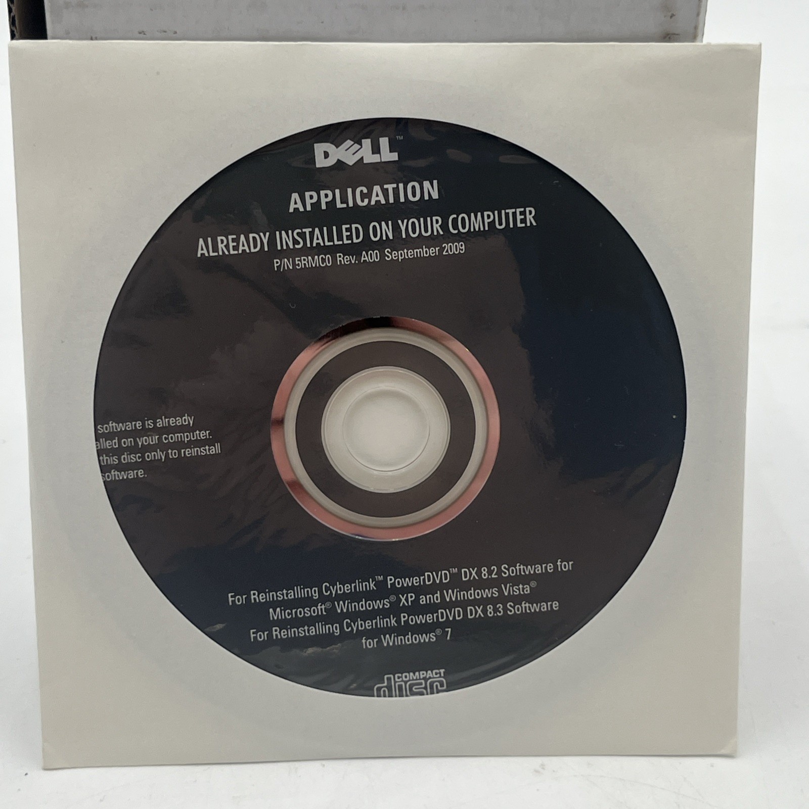 Dell Reinstalling Cyberlink PowerDVD DX 8.2 WinXP & DX 8.3 Windows #OP34RV