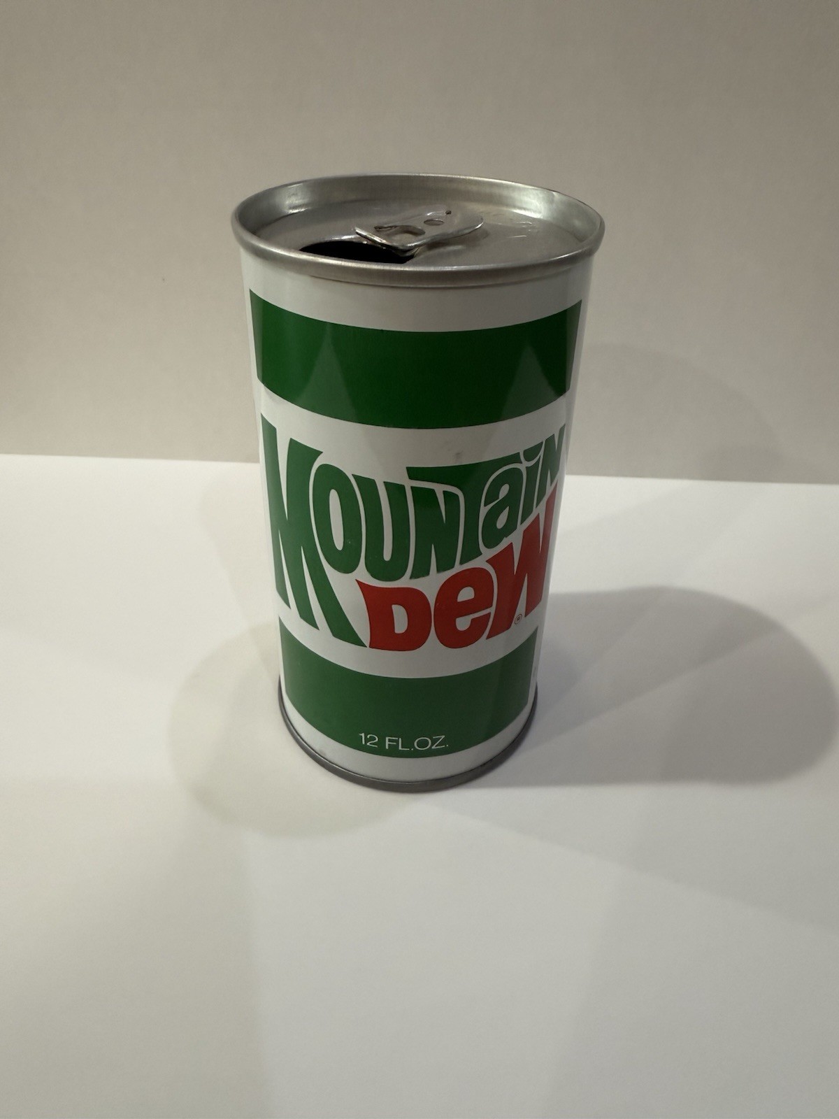 Vintage Mountain Dew Steel Sided & Bottom 1970’s * Rare * Aluminum Top