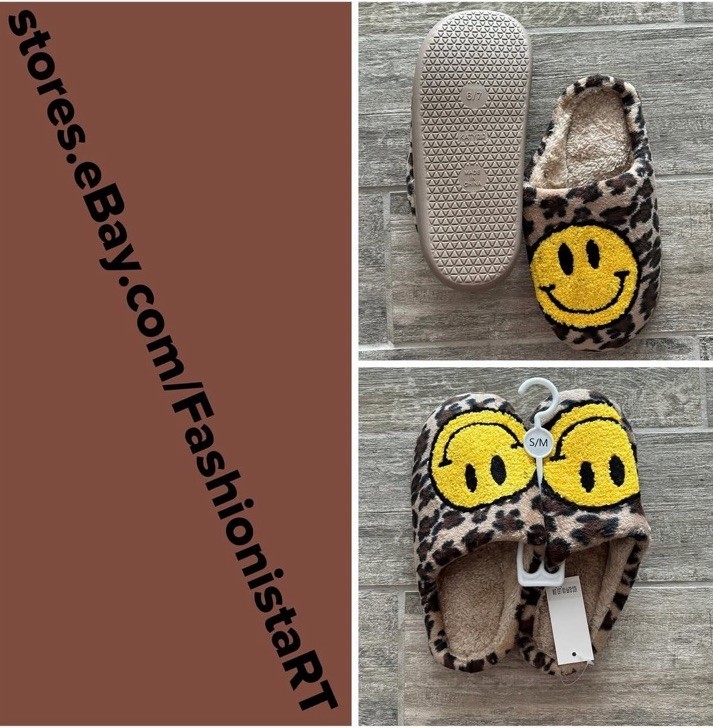 CHEEATH PRINTED SLIPPERS SIZE 6/7 NEW WITH TAGS