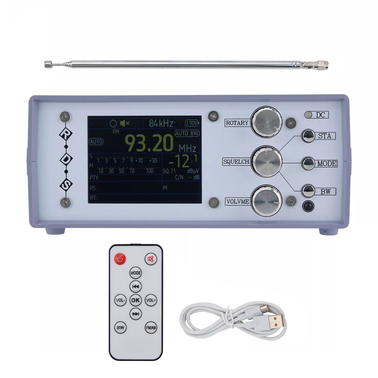 TEF6686 Desktop Radio DSP RDS AM FM LW MW SW Full Band Radio with Speaker