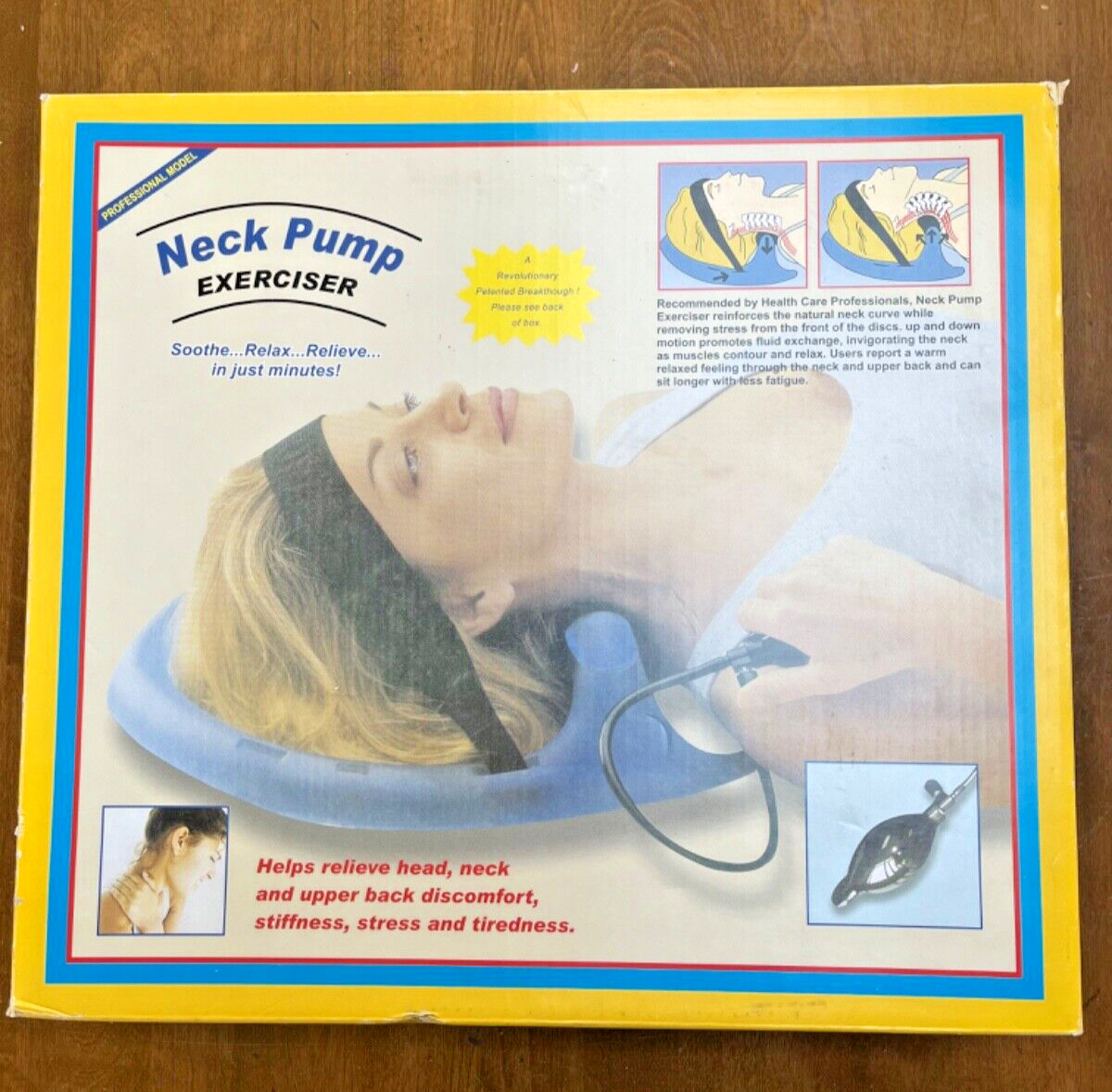 Professional Model Neck Pump Exerciser Spine Traction Hydrator