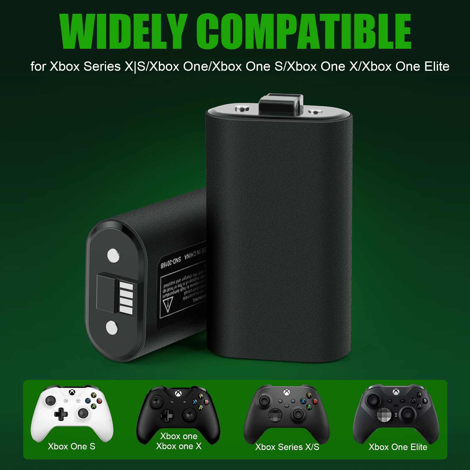 Rechargeable Battery Pack For XBox One X/S Series X/S Controller & Charger Cable
