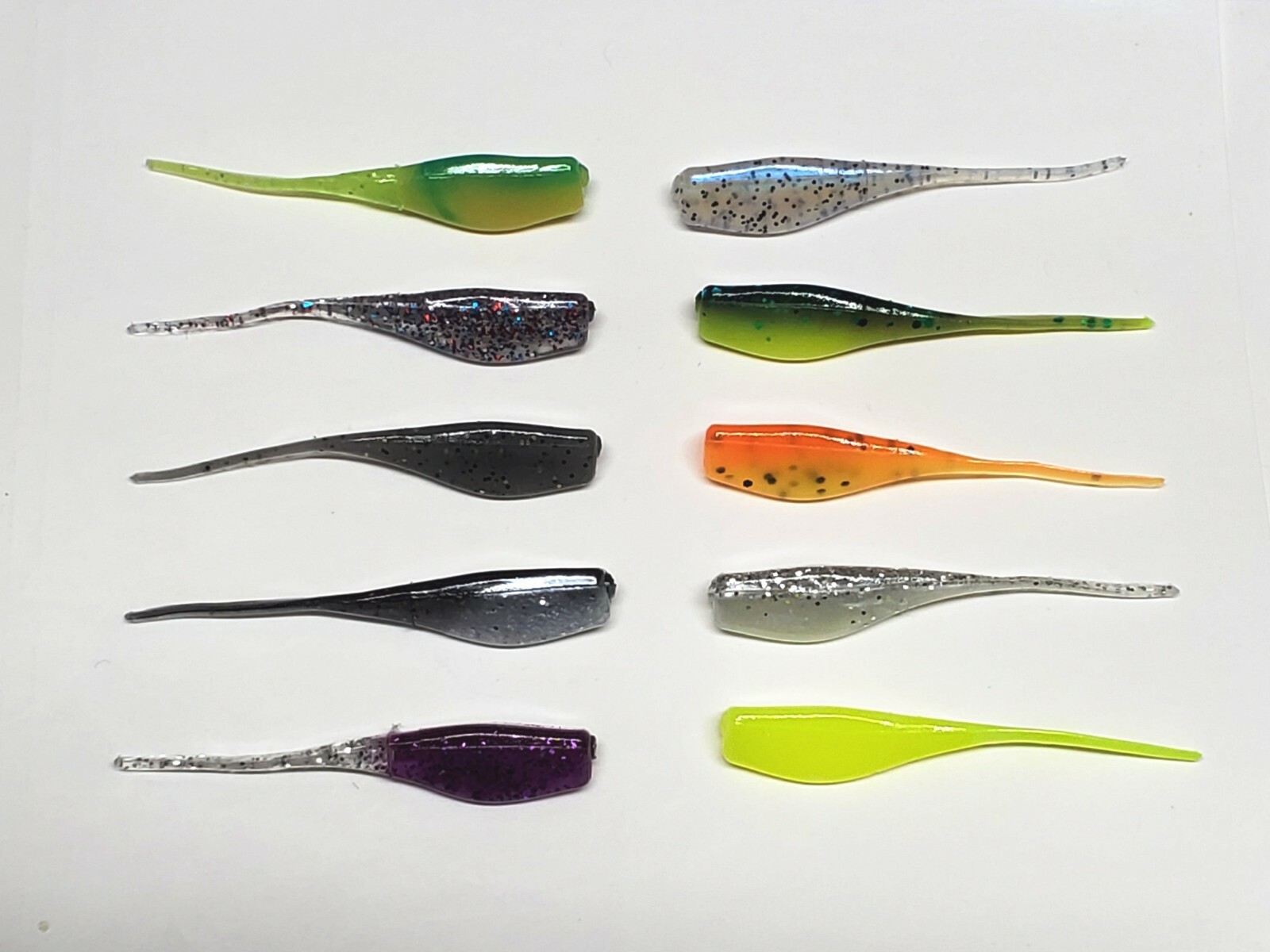 20 - 2" BABY SHAD MINNOW Crappie Bait Nimrod's Tackle Made in USA You Pick Color