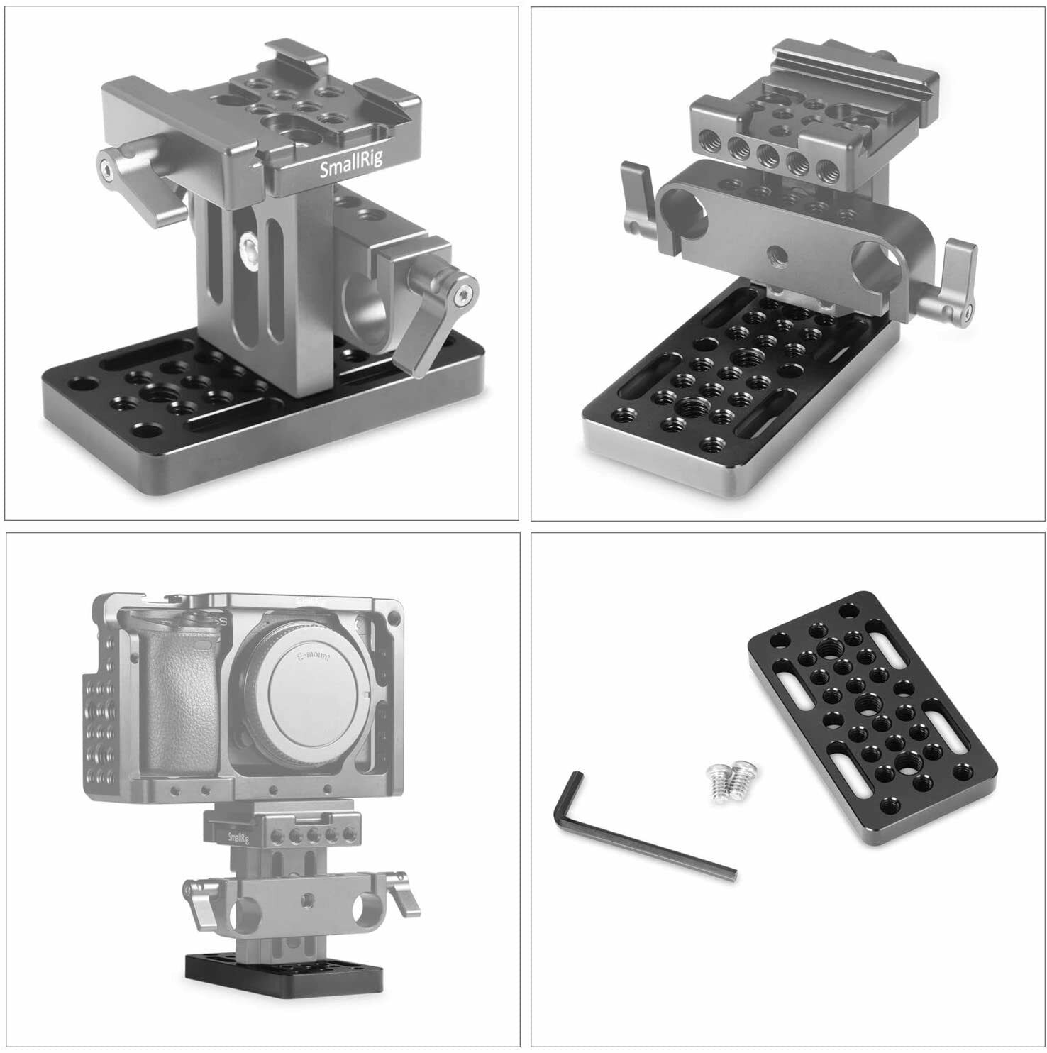 SmallRig Video Switching Cheese Plate Camera Easy Plate for Railblocks 1598
