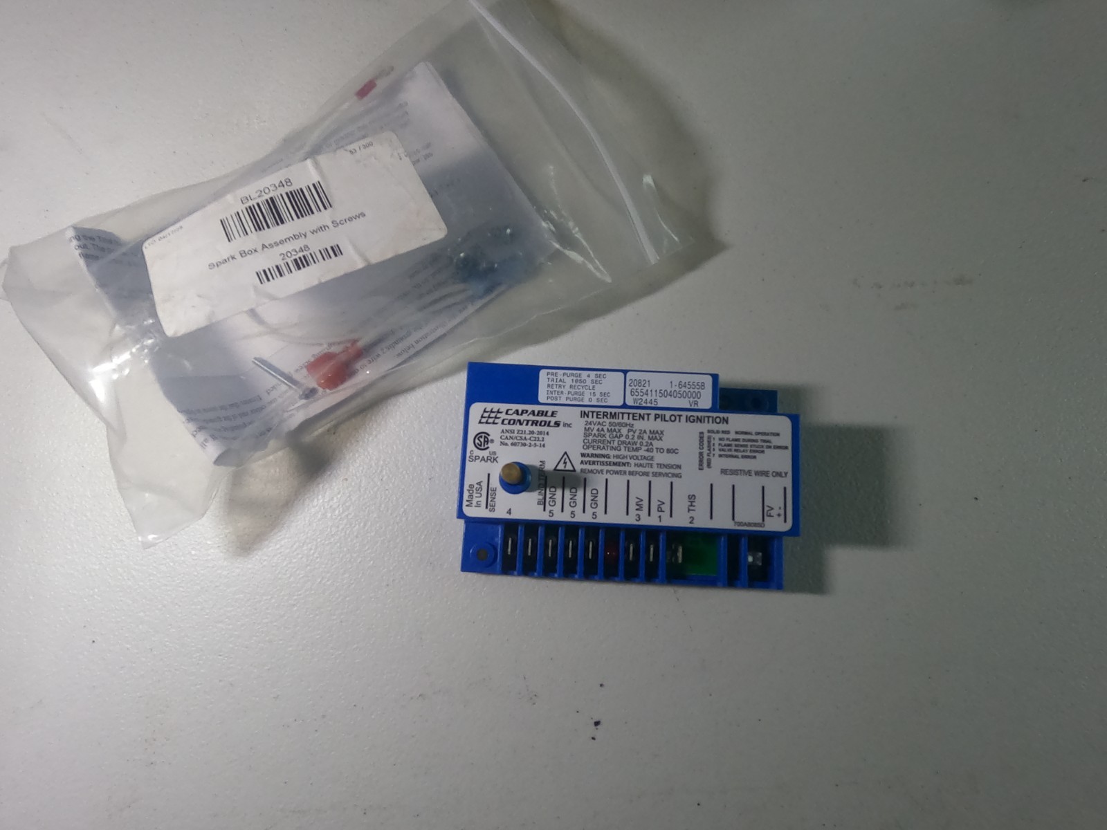 Blodgett 20348 Spark Box Assembly Replacement w/ Hardware.
