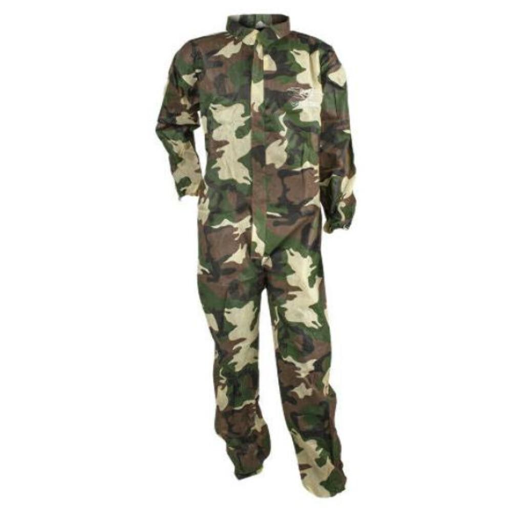 Valken Paintball Disposable Camo Zip Up Coverall - Woodland Camo - 2XL/3XL
