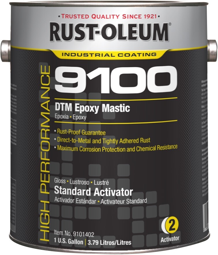 Rust-Oleum High Performance 9100 DTM Epoxy Mastic, 2-Gallon Kit