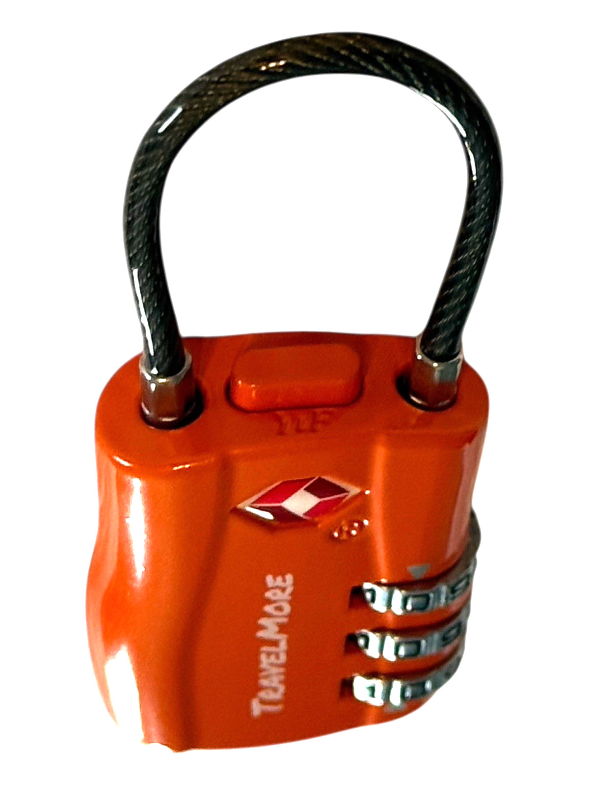 TSA Approved Travel Lock, 2-Pack Combination Cable Luggage Locks, Push Button