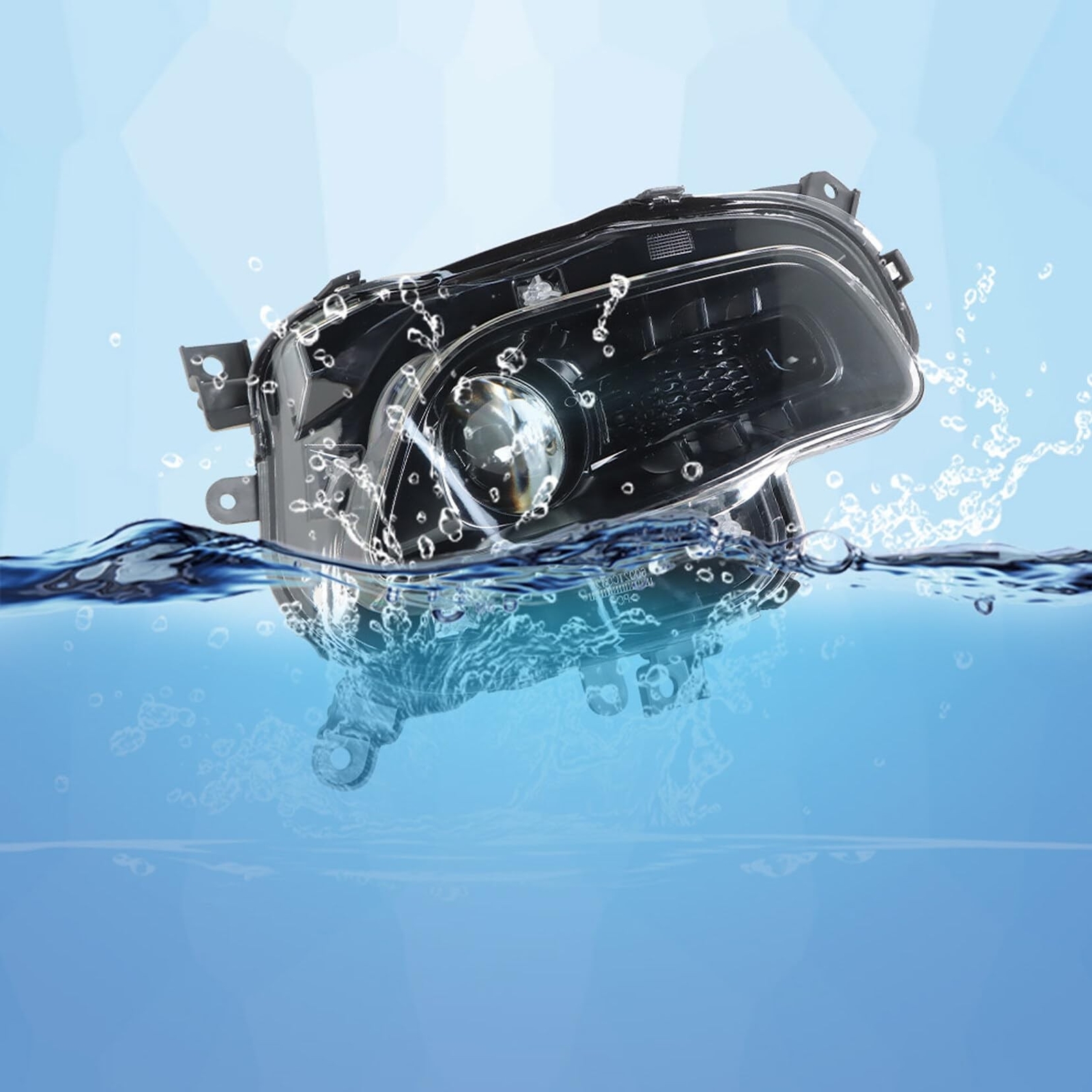 Headlight Assembly Headlamp Halogen Black Right Side Replacement for 2014-201...